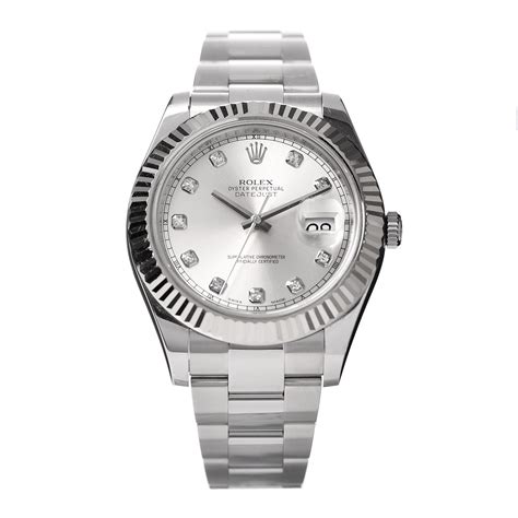 rolex oyster perpetual datejust 18k white gold|rolex datejust diamond dial price.